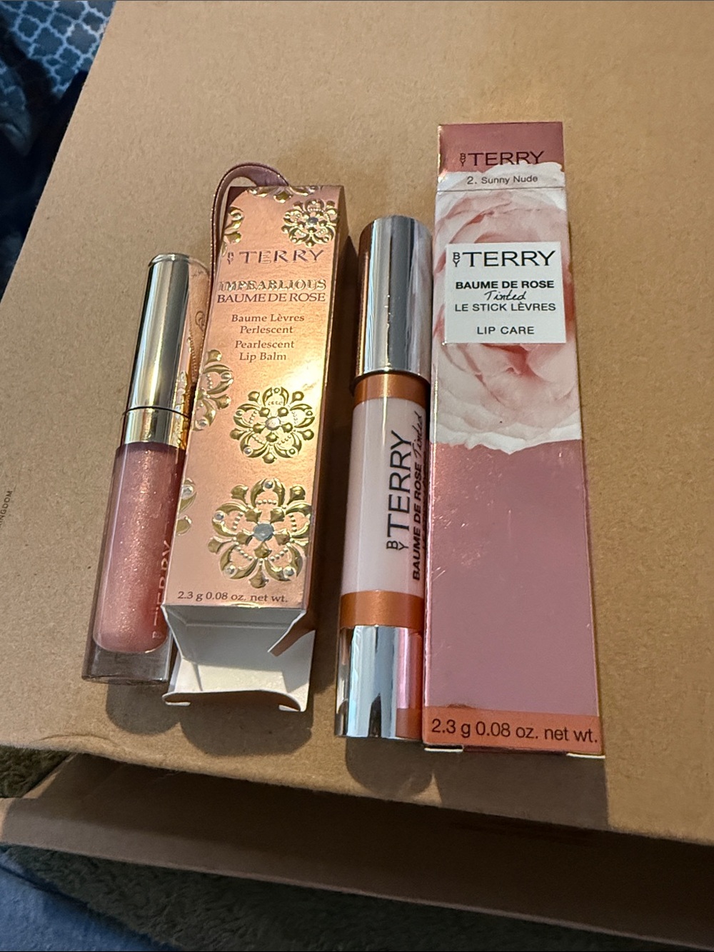 By Terry Baume De Rose Lip Care & Sheer Pink Gloss - Sunny Nude Pink